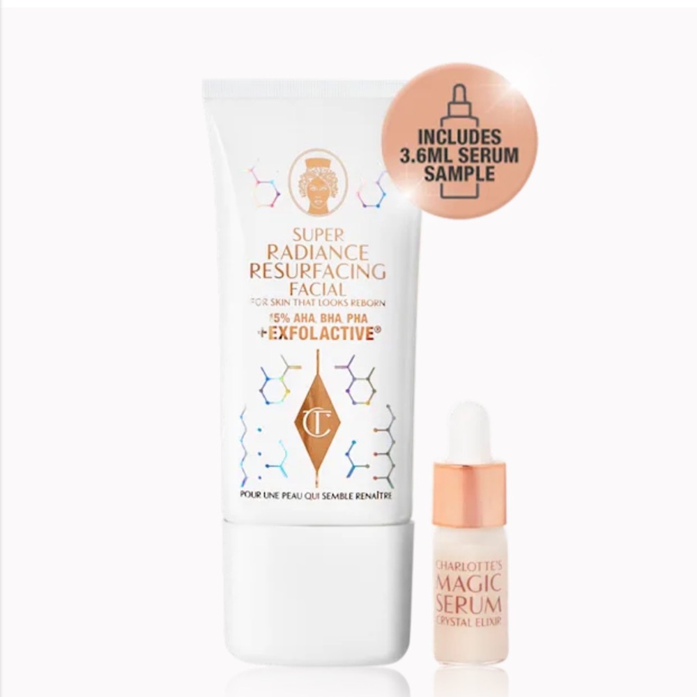 Charlotte Tilbury - SUPER RADIANCE RESURFACING FACIAL + MAGIC SERUM - NWT